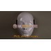 (DM506)PVC white human face mask fetish wear